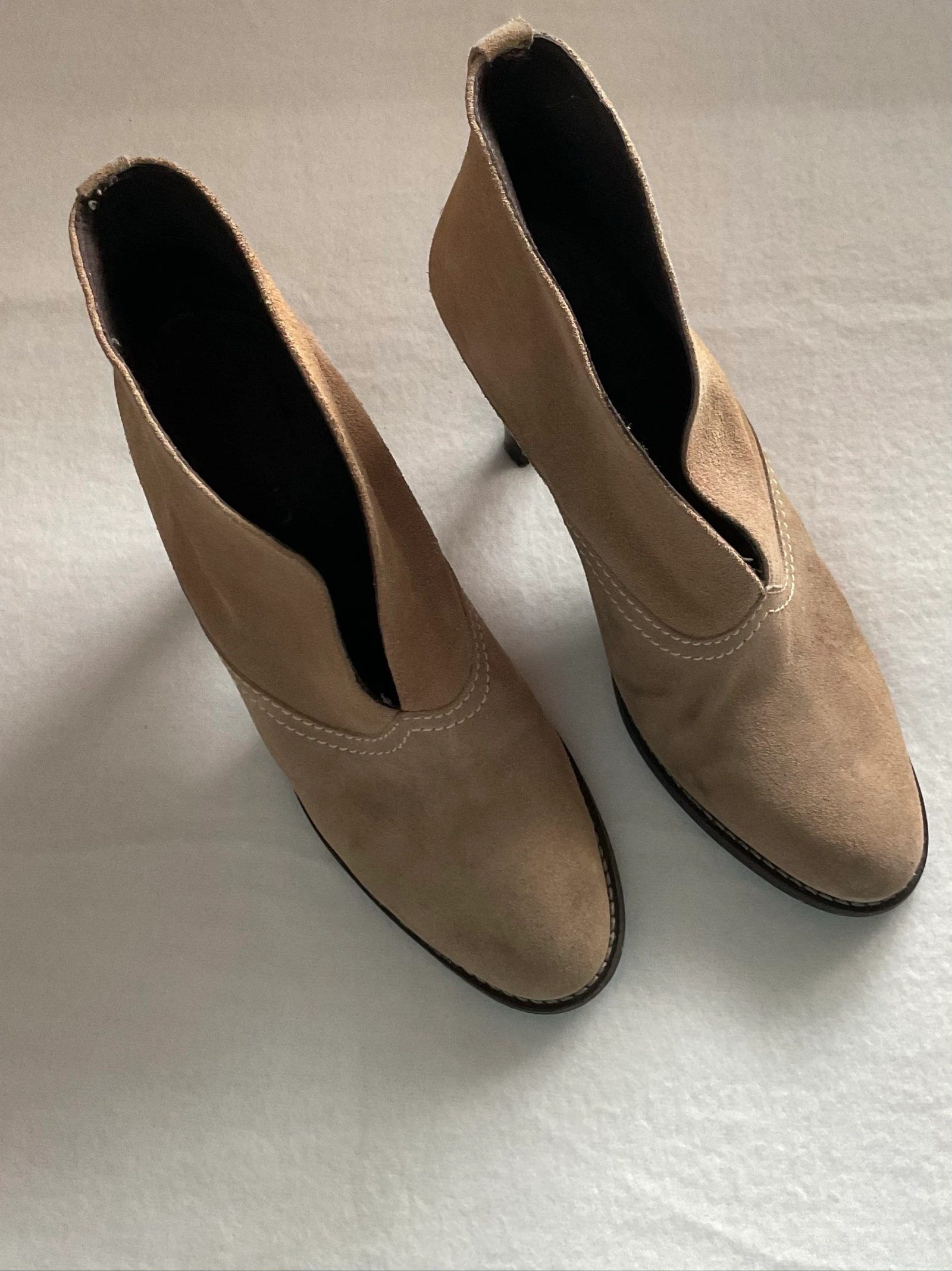 Bottines Foreva Cuir Camel Vintage | Taille 38 – photo 3